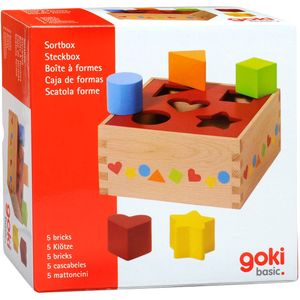 Houten Sorteerbox Basis (5 stukjes) - Goki