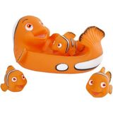 Mini Club Badfiguren Clownvis 20 Cm Junior Oranje 4-delig