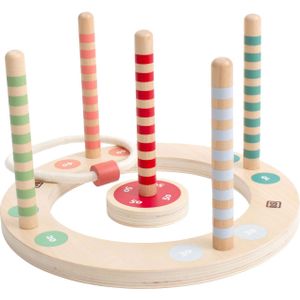BS Toys Houten Ringwerpspel met Strepen, 7dlg.