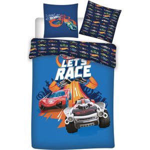 Hot Wheels Dekbedovertrek Let's Race - Eenpersoons - 140 x 200 cm - Polyester