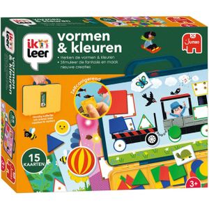 Jumbo Ik Leer Vormen & Kleuren - Educatief Spel voor Kinderen vanaf 3 jaar - Zelfcorrigerend Leersysteem - Inclusief 15 Opdrachtkaarten
