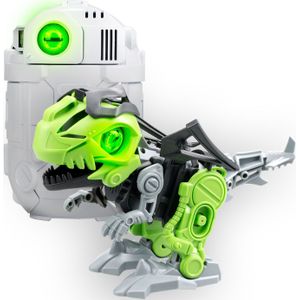 Silverlit BIOPOD Cyberpunk InMotion - Bouw je eigen MEGA Dino - oplichtende ogen - Geluid en beweging