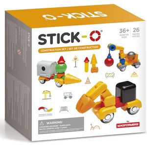 Stick-O Constructieset - Magnetisch Speelgoed - 32 Modellen - Magneten Speelgoed - Baby Blokken