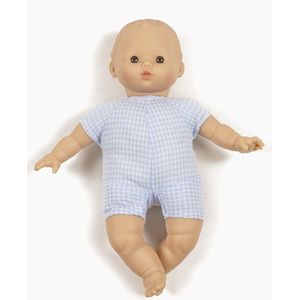 Minikane Lucas Vintage Babies donkere pop zacht lijf bruine ogen 28cm