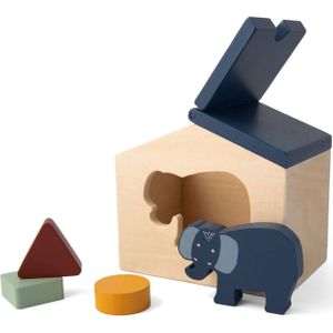 Trixie Houten Huis met Blokken - Mrs. Elephant