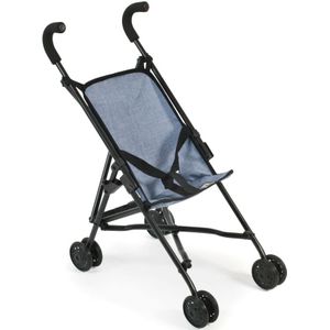 Bayer Chic Poppen Buggy Roma (Jeans Blauw)