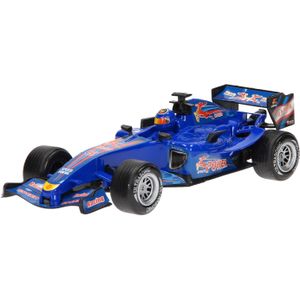 F1 Raceauto met Licht en Geluid - Blauw