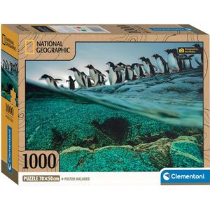 Clementoni Legpuzzel National Geographics - Penguin, 1000st.