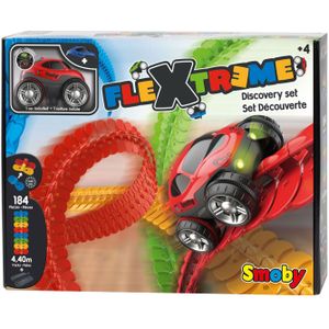 Smoby 180902 - FleXtreme Flexibele en Aanpasbare Rails + 1 Voertuig Inclusief Circui - 18090