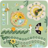 Classic World Houten Vintage Kalender Leerklok