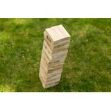 Outdoor Play Stapeltoren (60 blokken, houten thema)