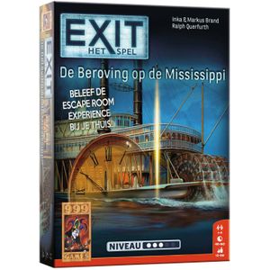 EXIT: De Beroving op de Mississippi - Coöperatief escape room-spel voor 1-4 spelers - Leeftijd 12+ - Intense puzzel- en speelervaring