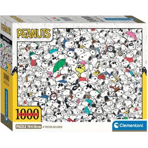 Puzzel Impossible Peanuts Snoopy (1000 stukjes) - Clementoni