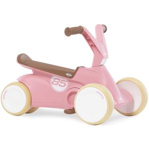 BERG GO² Retro Loopauto - 10 tot 30 Maanden - Uitklapbare pedalen - Roze