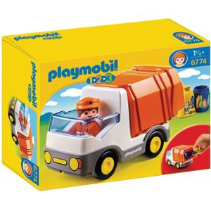 PLAYMOBIL 1.2.3 Vuilniswagen - 6774