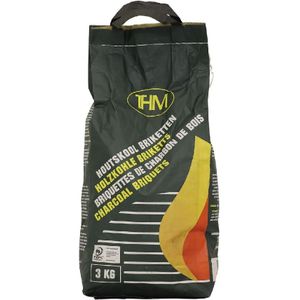 THM Houtskool briketten - zak 3 kilo