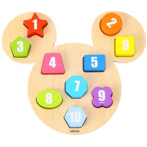 Disney Mickey Mouse Vormenpuzzel Cijfers, 11dlg.