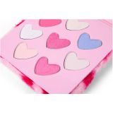 Create It! Hart Oogschaduw Boekje - Fluffy Roze - 8 Kleuren - Inclusief Spiegeltje