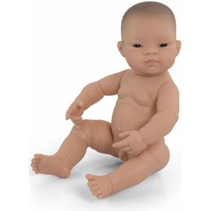 Miniland - Babypop Jongetje Met Vanillegeur 40 Cm Bruine Ogen