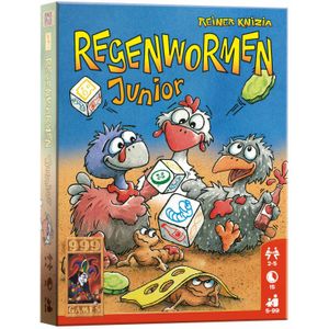 Regenwormen Junior - Vereenvoudigde variant voor kinderen | Leeftijd 4+ | Aantal spelers 2-5 | Speeltijd 20 minuten