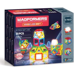 Magformers Neon Led Set - 31 Onderdelen - Magnetische Bouwset
