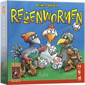 Regenwormen - Dobbelspel: Snelle en compacte game voor alle leeftijden | 2-7 spelers | Speel overal en altijd!