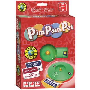 Jumbo Pim Pam Pet Reisspel 12192 - Compact en Licht - Geschikt voor Kinderen vanaf 8 jaar