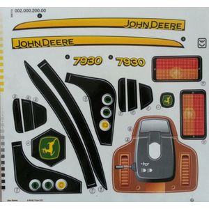 Stickervel John Deere 7930