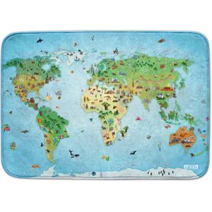 Speelkleed Rond de Wereld, 100x150cm