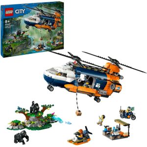 LEGO City 60437 Jungleonderzoekers: Helikopter Bij De Basis