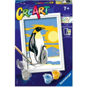 CreArt Schilderen op Nummer - Pinguïn Familie
