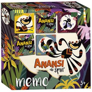 Anansi de spin memo spelletje - geheugen spel - educatief speelgoed- Bambolino Toys