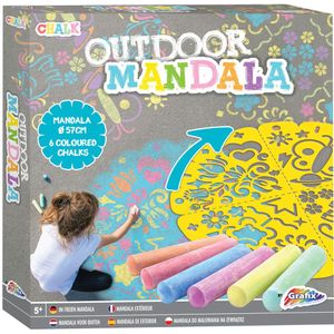 Grafix Outdoor Mandala Stoepkrijt