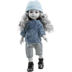 Paola Reina Kledingset Amigas Carla blonde krullen (32cm)