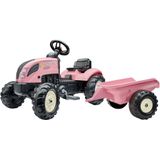 Falk Tractor Country Farmer Set Pink 2+