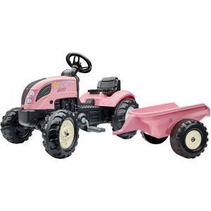 Falk Trap Tractor Country Farmer Set Pink roze 2+