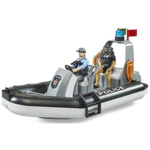 Bruder Politieboot met Politieagent - Geschikt Voor In Water