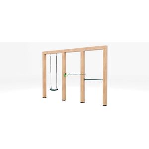 Houten schommel Douglas | Lilo 350cm - Donkergroen duikelstang