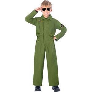 Kinderkostuum Jumpsuit Piloot, 6-8 jaar