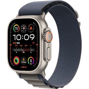 Apple Watch Ultra 2 GPs + Cellular 49 Mm Titanium Kast Blue Alpine Loop - Large (mreq3nf/a)