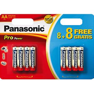 Panasonic Battery Aa-batterijen 8+8 (lr6ppg)