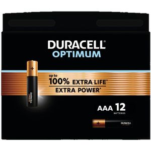 Duracell Aaa-batterijen Alcalines Optimum Pack 12 (5000394137936)