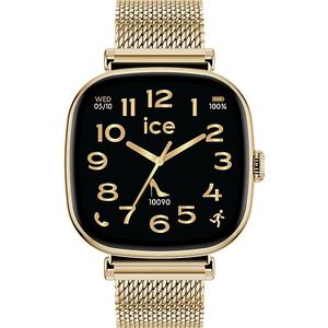 BURKER Horloge Dames Isabell, Rechthoekig Polshorloge Dames Schakelband Analoog Quartz Waterdicht 3 ATM - 28 mm - Goud Bruin