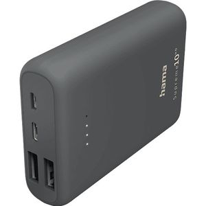 Hama Powerbank Supreme 10hd 10000 Mah Grijs (201668)