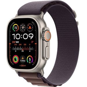 Apple Watch Ultra 2 GPs + Cellular 49 Mm Titanium Kast Indigo Alpine Loop - Medium (mret3nf/a)