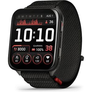 Garmin - Venu X1 - Smartwatch - Zwart - Nylon Polsband