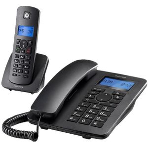 Motorola Vaste Telefoon C4201 + Draadloos Toestel Combo (107c4201)