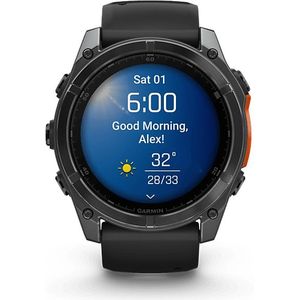 Garmin Smartwatch Fenix 8 51mm Amoled Slate Gray Steel Zwart (010-02905-00)