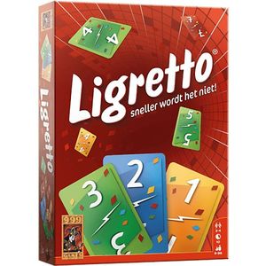 Ligretto Rood Kaartspel - Hilarisch en Snel - Geschikt voor 2-4 spelers - Combineerbaar met andere kleuren voor maximaal 12 spelers