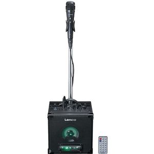 Lenco Draadloze Karaoke-luidspreker Met Led Verlichtingen (btc-070bk)